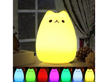 Popular Lámpara de Silicona con Control Remoto - Estrella y Colores Estilo Libre - Carga USB