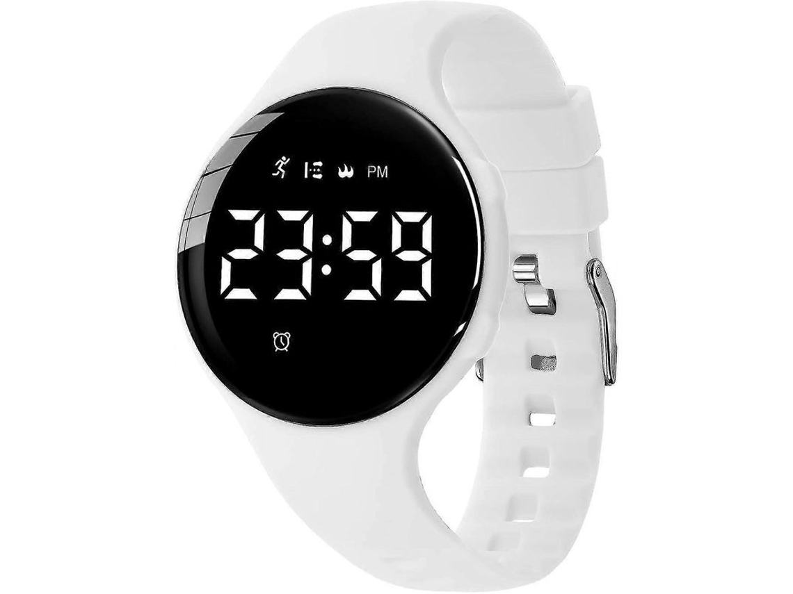 Reloj Digital Para Niños De 5 A 12 Años, Monitor De Actividad Física, Alarma, Resistente Al Agua 39-blanco-a