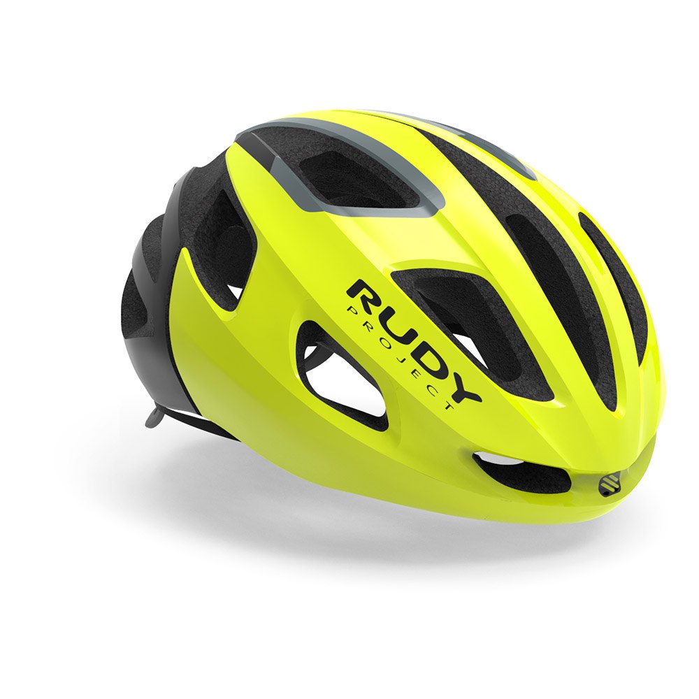 Rudy Project Strym casco para bicicleta de carretera color amarillo fluorescente inferior phyrex