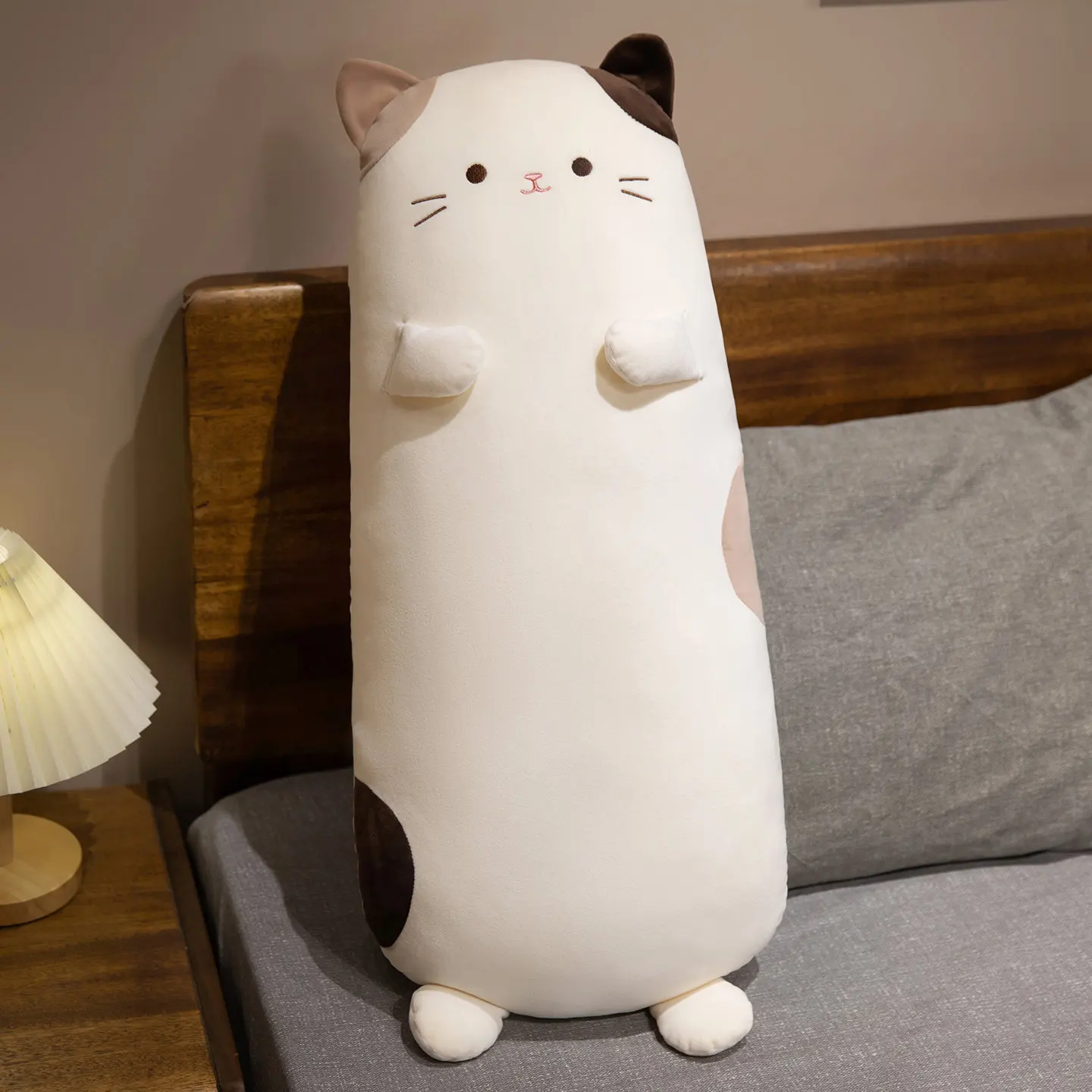 Almohada/cojín Para Sofá/almohada Suave Con Diseño De Gato Tricolor Adulto (120 Cm)