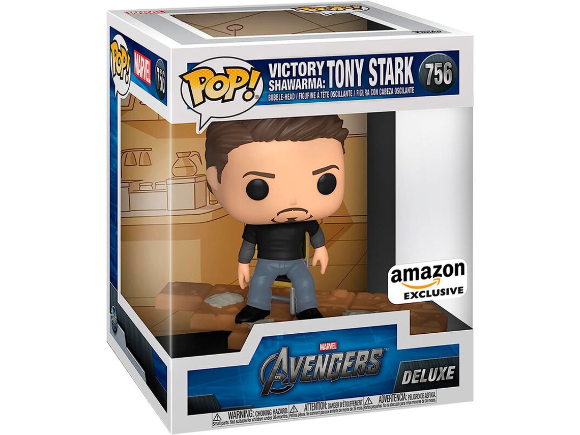 Figura Pop de Tony Stark de Marvel Avengers Deluxe exclusiva B.active