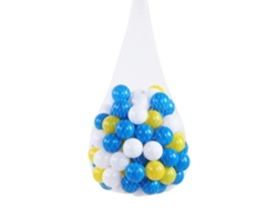 Mali 100 Bolas de Plástico Macias Reutilizáveis Branco Azul Amarelo para Crianças Brinquedo de Piscina de Bolas Oceano