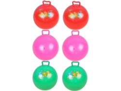 Juego De 6 Pelotas Inflables Para Niños Y Niñas Con Asa, Tamaño De 25 Cm,...
