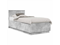 Maison Exclusive - Estructura De Cama Con Cabecera Gris Hormigón 100 X 200 Cm