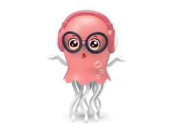 Pulpo bailarín, juguete electrónico interactivo para niños, diseño de dibujos animados, MDUG (rosa)