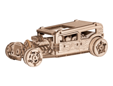 Puzzle WOODEN.CITY Hot Rod Puzle 3D 141 pieza(s)