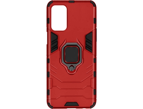 Carcasa Oppo A54 5G AVIZAR Anillo de Soporte Rojo