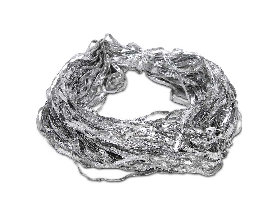 Cuerda Y Elástico Plateados Para Rastas: Un Accesorio Seguro Y Versátil Para Diversos Peinados.