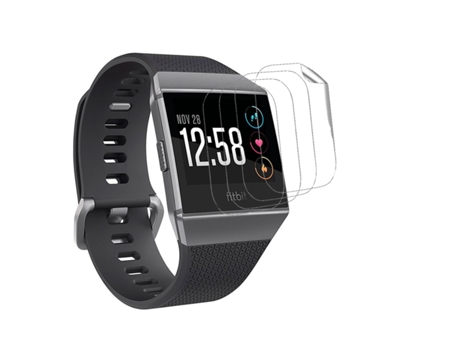 Kit 4 Protectores de Pantalla Flexshield con UV Fitbit by Google Ionic Transparente