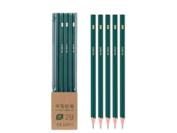10 Lápices 2b De Madera Duraderos Con Agarre Hexagonal Para Escritura Dibujo Y Exámenes