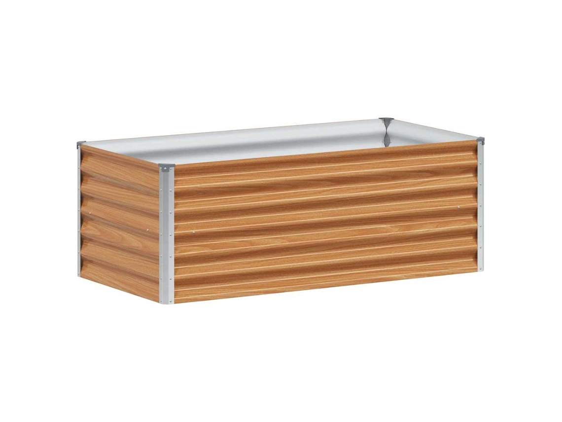 Cama de jardín elevada Vidaxl Corten Steel, acero marrón (98 x 50 x 36 cm)