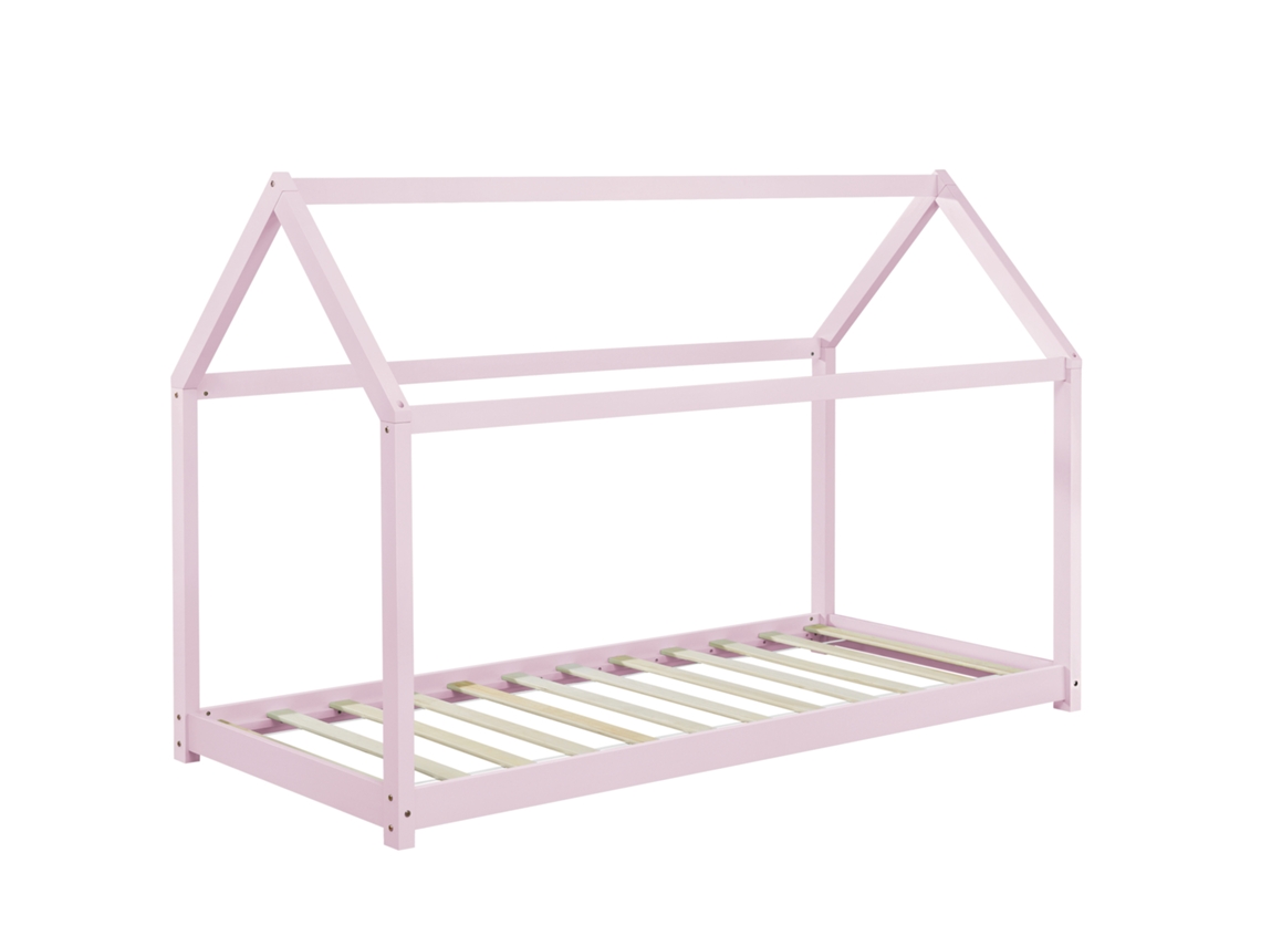 Estructura de Cama Infantil [EN.CASA] (Rosa - Madera - 90 x 200 cm)