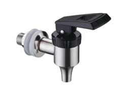 Grifo dispensador de bebidas, grifo cilíndrico, grifo de repuesto de acero inoxidable con acabado arce, rosca macho de 16 mm.