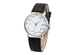 Reloj De Pulsera De Cuarzo Sencillo Para Mujer Con Correa De Piel Sintética, Estilo Casual Y Moderno (negro)
