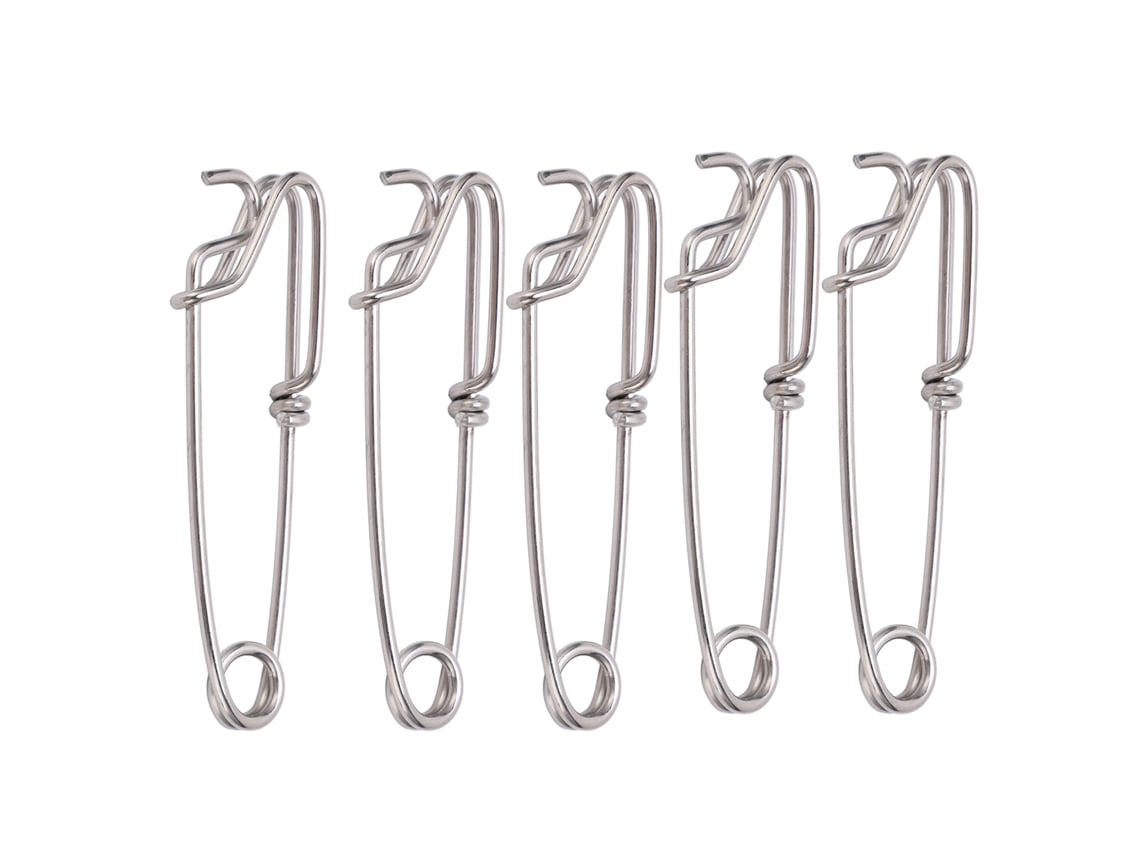 2026rebe-5pcs Clips Snap Swivel De Línea Larga, Conectores De Pesca Con Ojo Cerrado, Herramienta Rápida 3.0cmx110mm Accesorios De Pesca
