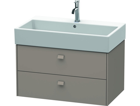 Mueble bajo encimera DURAVIT Brioso 78,4 x 45,9 cm 2 cajones incl. hueco para sifón y delantal para lavabo Vero Air 235080