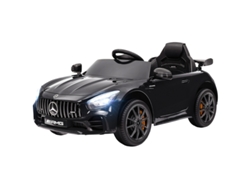 Coche Eléctrico Mercedes, 3-5 Km/h, Mando A Distancia, Luces, Música, Negro.