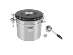 Recipiente Hermético Para Café De 1,2 L De Acero Inoxidable 304 Con Cuchara Para Granos De Té, Harina, Azúcar, Plata