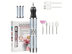 Taladro de uñas eléctrico profesional Yunzii de 20000 RPM con 4 velocidades ajustables para manicura y pedicura, color azul