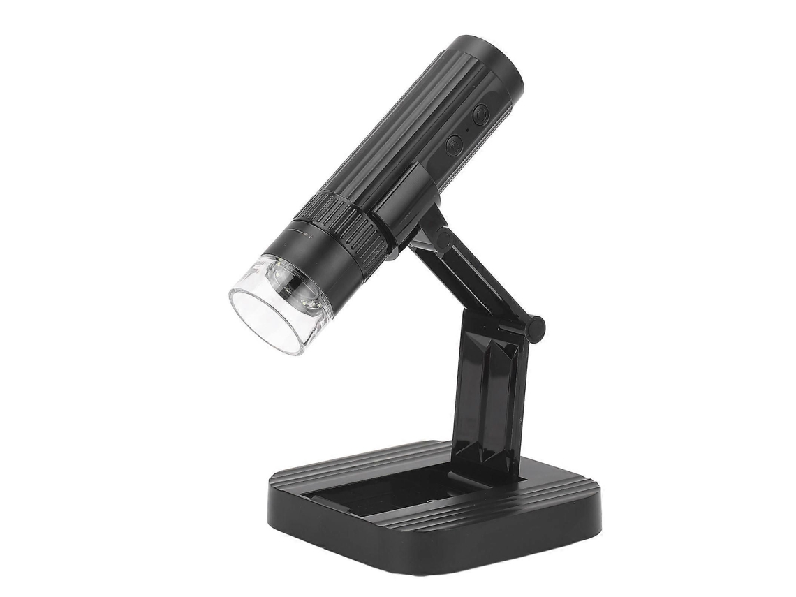 Microscopio digital portátil y plegable con Wi-Fi, resolución HD de 1080p y aumento de 50x a 1000x, ideal para mantenimiento y pruebas.