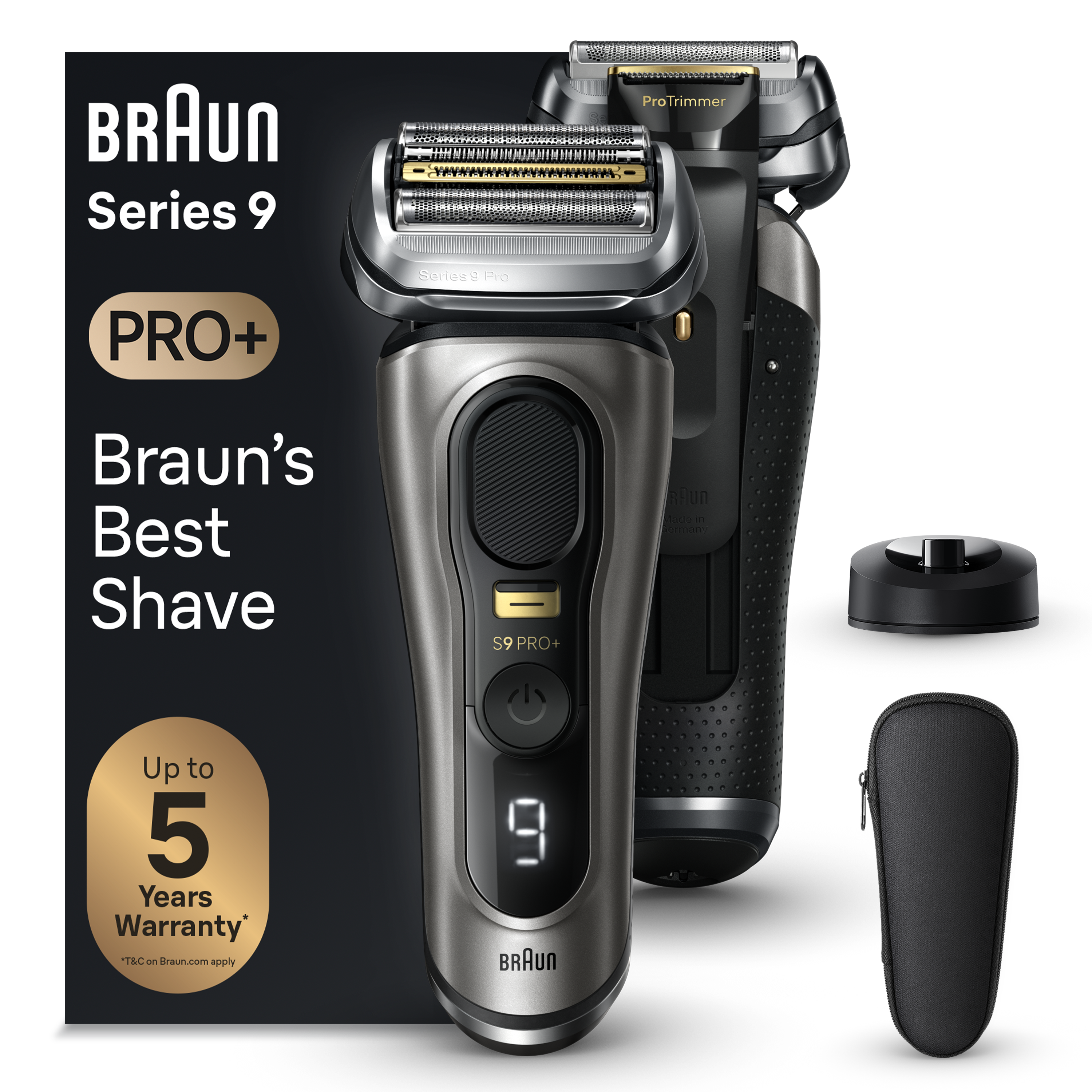 Maquina de Afeitar BRAUN Series 9 PRO+ 9515s (Autonomía 60 min - Batería)