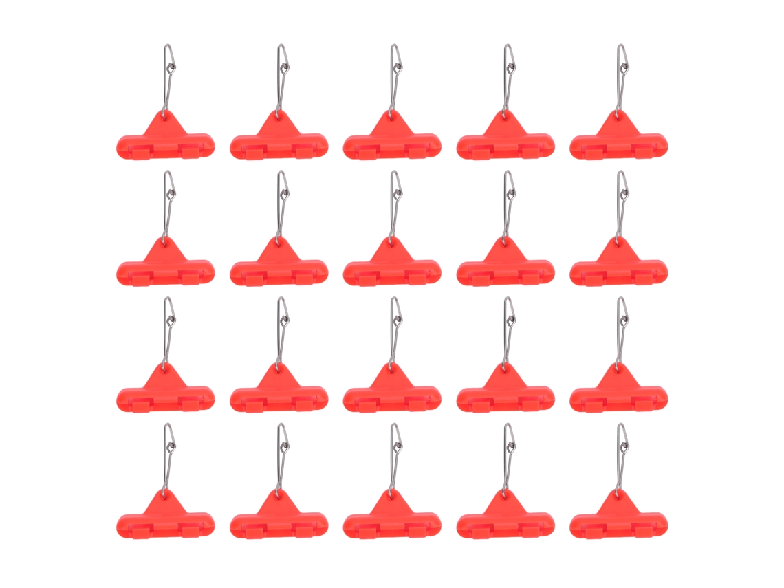 Anub 20pcs Conector de Peso para Linha de Pesca Profissional com Deslizador Zip para Pesca no Mar e Praia Acessórios de Pesca