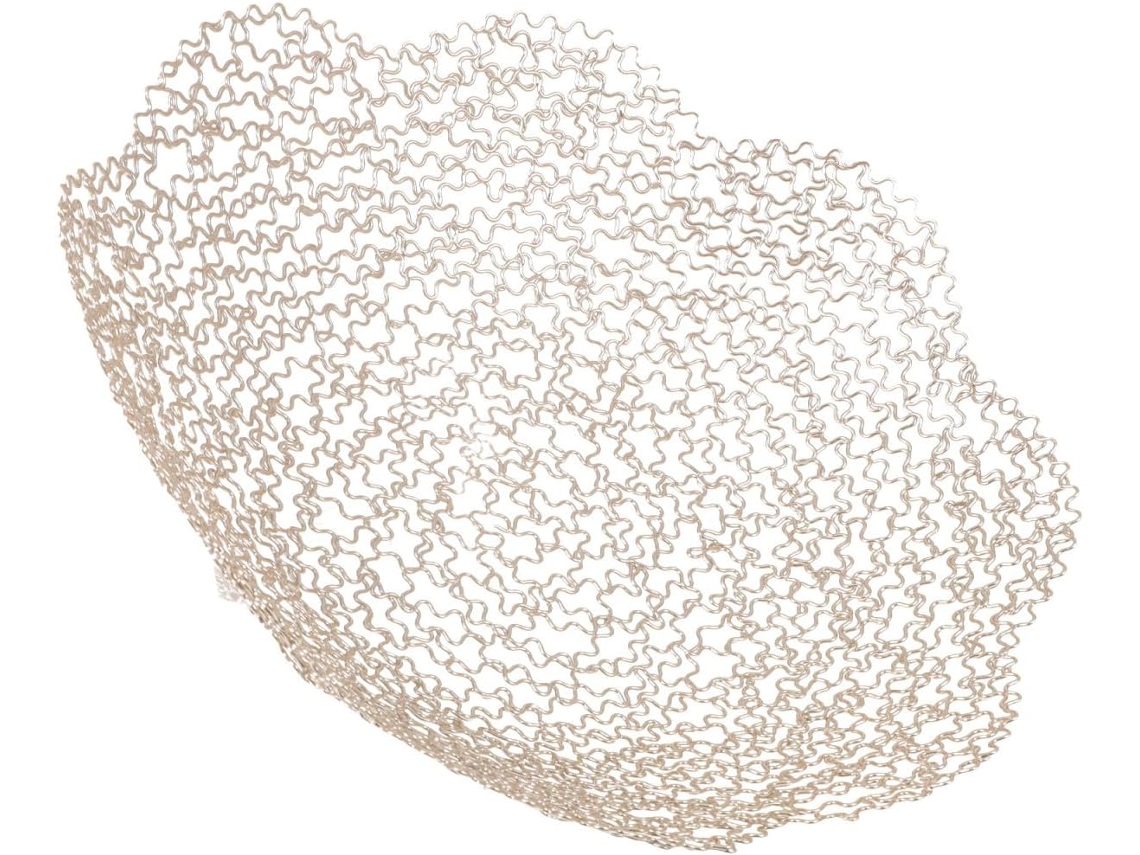 Soporte Para Postres Ideal Mantener Su Baño Y Cocina Limpios Ordenados Cesta De Frutas Dorada Malla Material