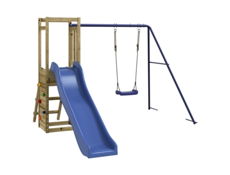 Parque Infantil De Exterior VIDAXL Marrón Madera