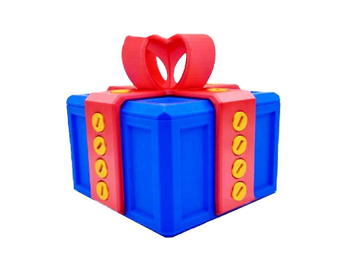 Caja de regalo Molesta 3D con tornillos, caja de regalo Molesta con almacenamiento giratorio Rosewell