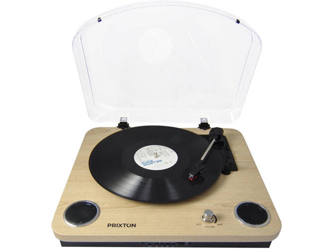 Tocadiscos PRIXTON Marconi (Manual - Velocidad: 33 1/3 - 45 - 78)