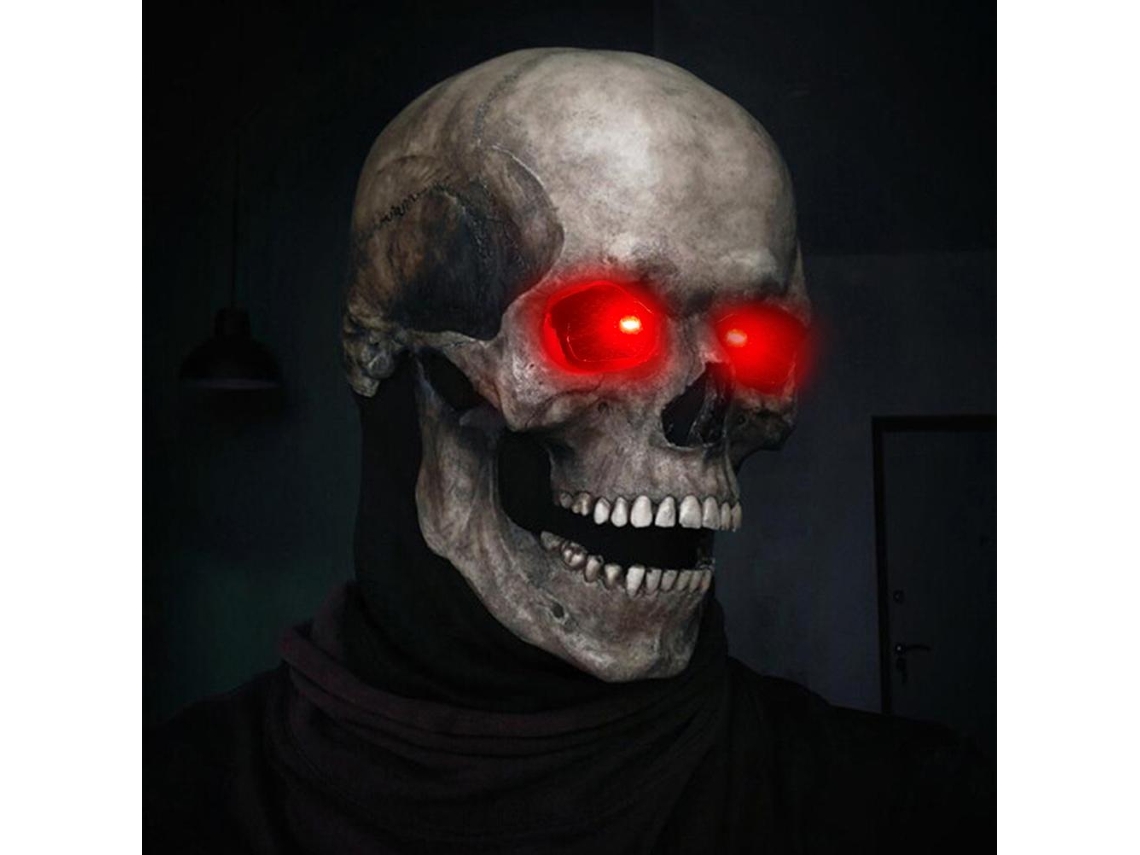 Gorra De Disfraz Para Halloween Que Cubre Totalmente La Cara Con Diseño De Cráneo, Efecto Terrorífico Para Fiestas Y Cosplay
