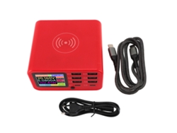 Estación De Carga Rápida 8 Puertos 320w Pd100w Qc3.0 Gan Usb C Cargador Con Enchufe Eu