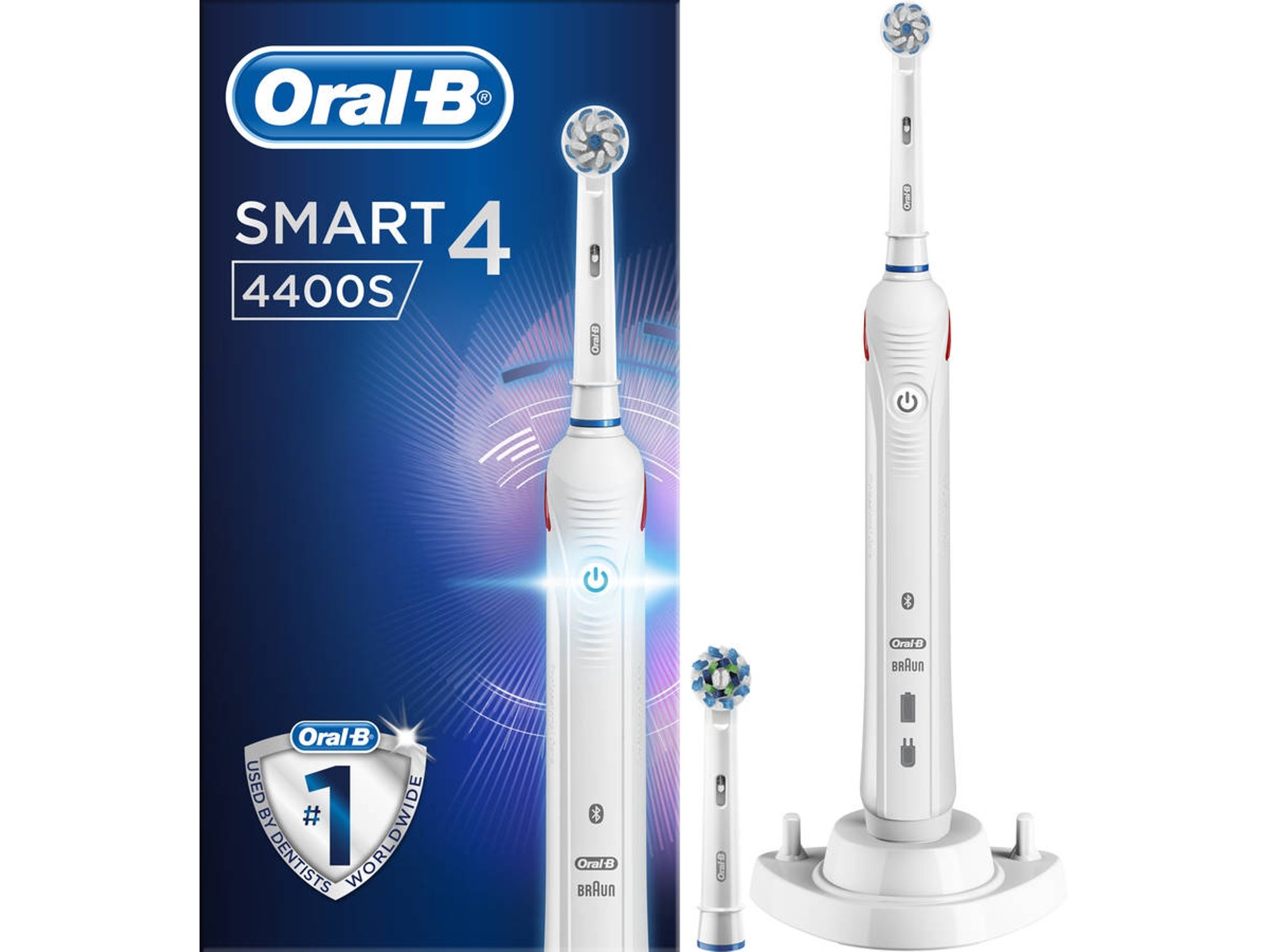 Cepillo Dientes Smart 4 4000n blanco oralb smart4 4000s ultrathin 4400s b.braun adulto pro4 sensiclean temporizador 2 min pro4000s