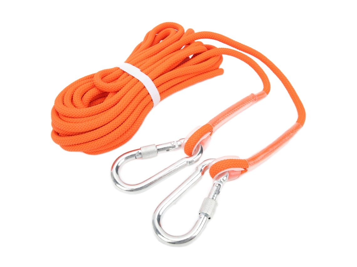Mali corda de Escalada Estática 8mm Laranja para Treinamento de Força Escalada em Montanhas Equipamento de Segurança Outdoor