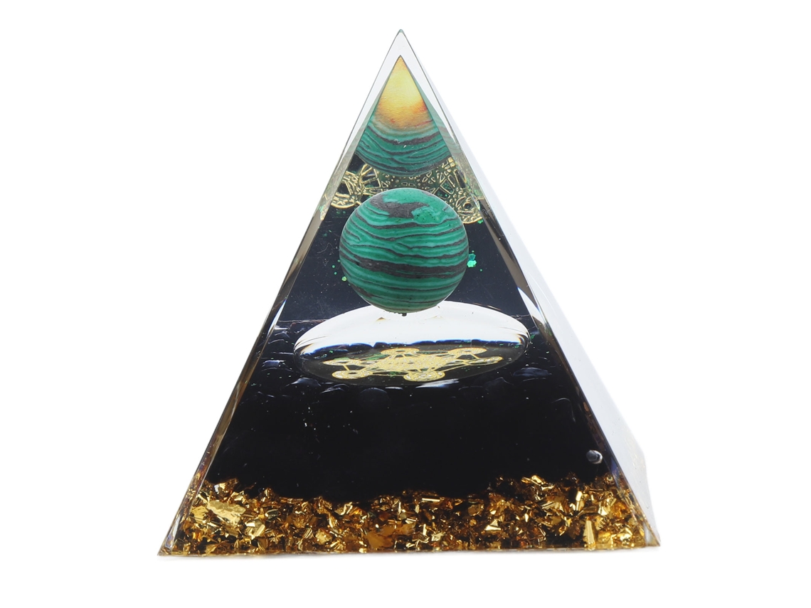 Pirámide De Cristal Natural Hecha A Mano De 6 Cm Para Decoración De Mesa De Escritorio En El Hogar Y Sanación.