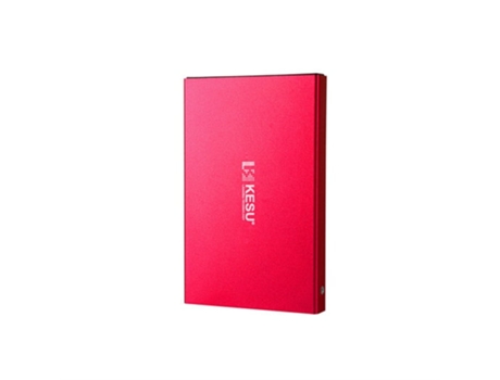 Disco Externo SLOWMOOSE Logotipo Personalizado para Pc Mac Tablet Tv Rojo (750GB]