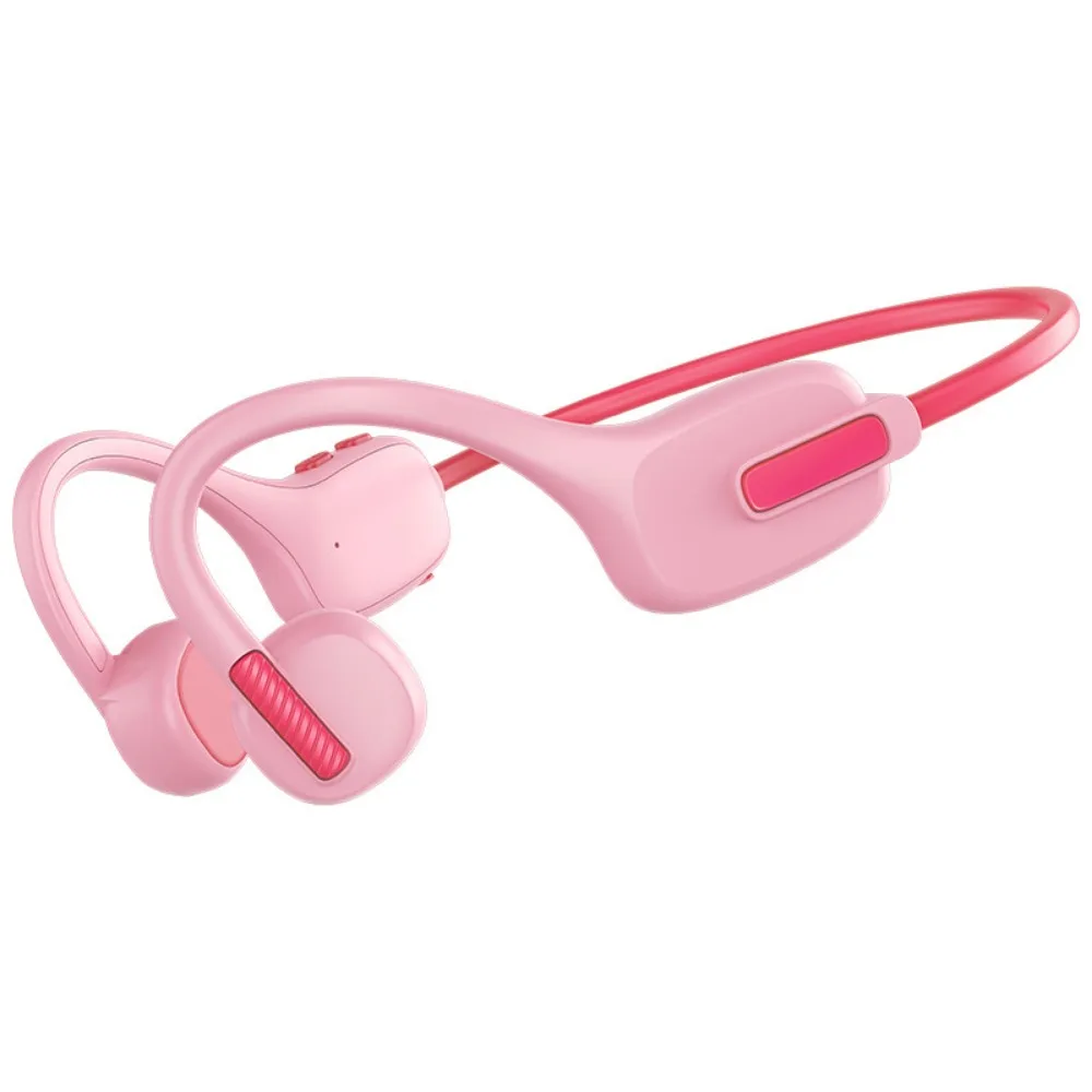Auriculares Bluetooth para niños (rosa), protectores auditivos manos libres, auriculares de conducción ósea