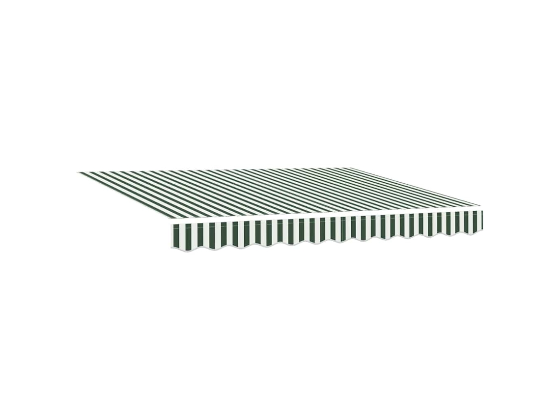 Toldo retráctil Vidaxl de poliéster verde