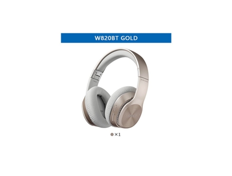 Auriculares Bluetooth Original Edifier W820Bt Tecnología CSR Baterías duales inalámbricas plegables 80 horas de reproducción Oro