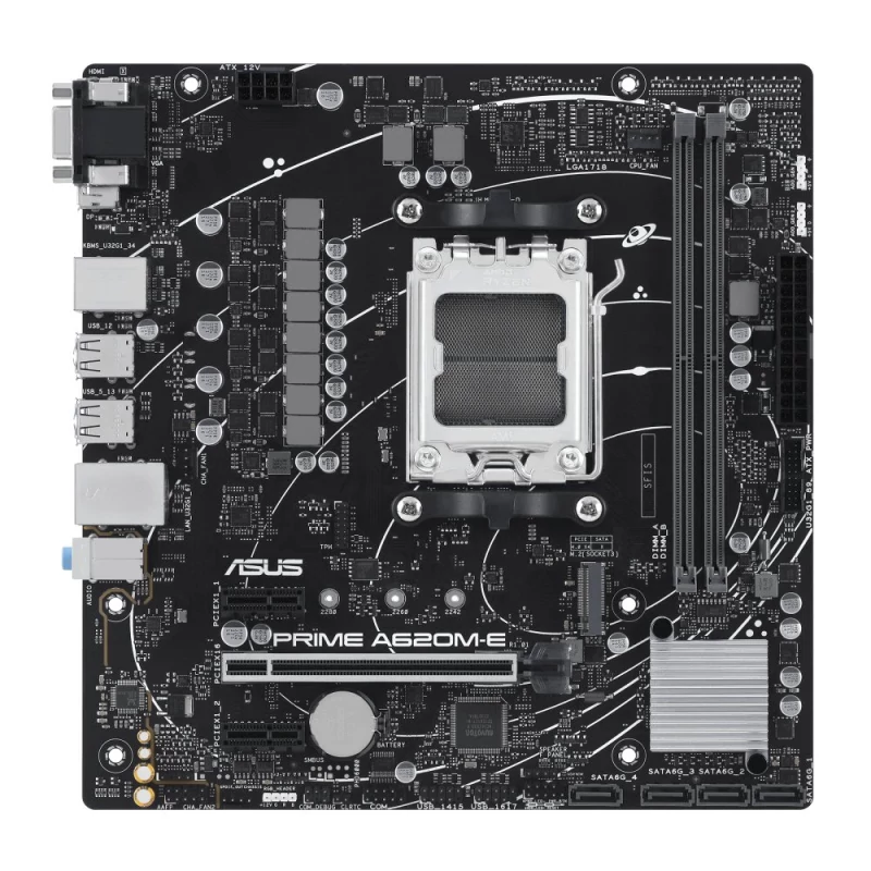 Placa base ASUS Prime A620M-E Am5 Usb 3.2 Gen 1