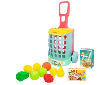 Carrito compra juguete c/alimentos 11 pzas My Sweet Home