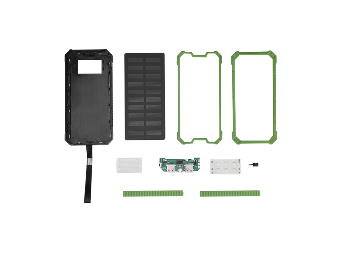 Kit de batería externa EOOCOO (carga solar, doble salida USB)