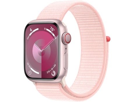 APPLE Watch Series 9 GPS+Cellular 41 mm Rosa con Loop Deportiva Rosa-claro