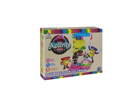 Plastilina BIGBUY FUN Jugatoys Double Color Ice Cream (Edad Mínima Recomendada: 3 años)