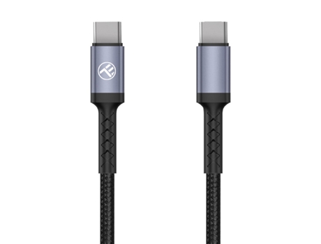 Cable de Datos TELLUR Tipo-C para Tipo-C 3A Pd60W 2M Nylon Negro