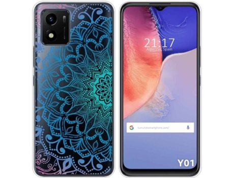 Carcasa Vivo Y01 TUMUNDOSMARTPHONE Dibujos Transparente Mandala Multicolor