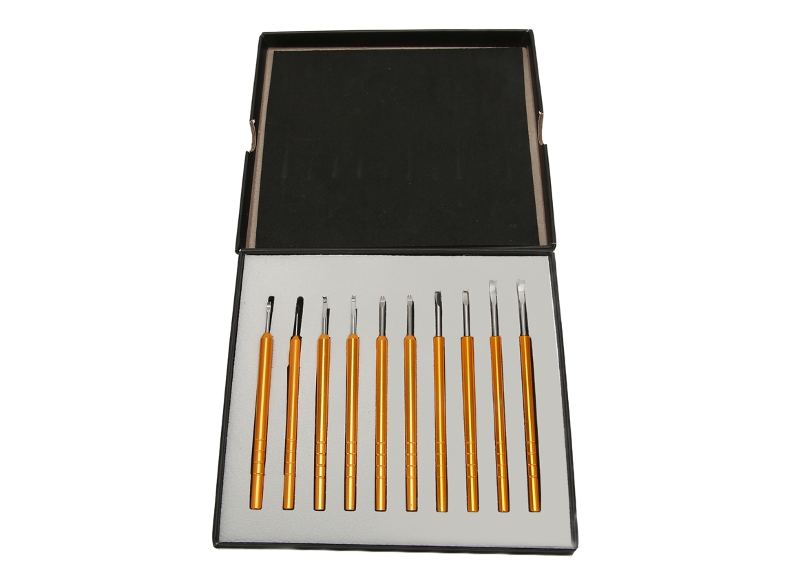 Extractor de agujas de reloj tipo palanca, herramienta profesional, 10 unidades