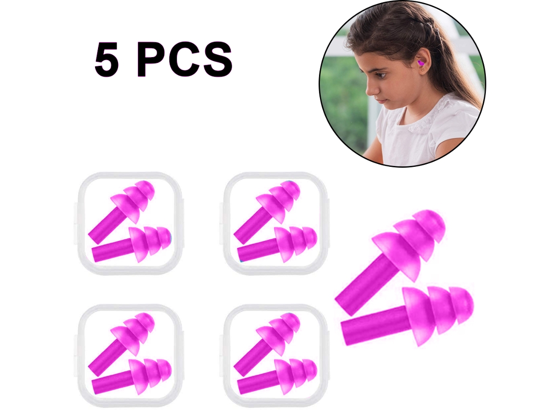 Tapones para los oídos Truyuety para niños, reutilizables, con cancelación de ruido, para dormir y nadar.