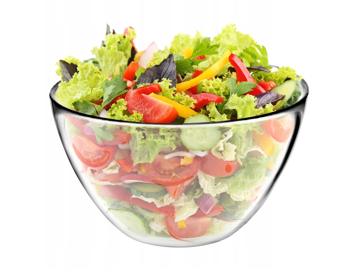 Ensaladera de vidrio Kadax para aperitivos, ensaladas y frutas, 15 cm, grande y profunda