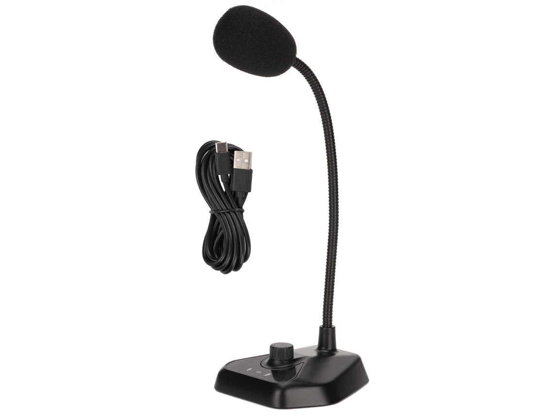 Micrófono De Condensador Usb Omnidireccional De 360°, Plug And Play, Para Reuniones, Juegos, Transmisiones En Vivo, Pc Y Portátiles.